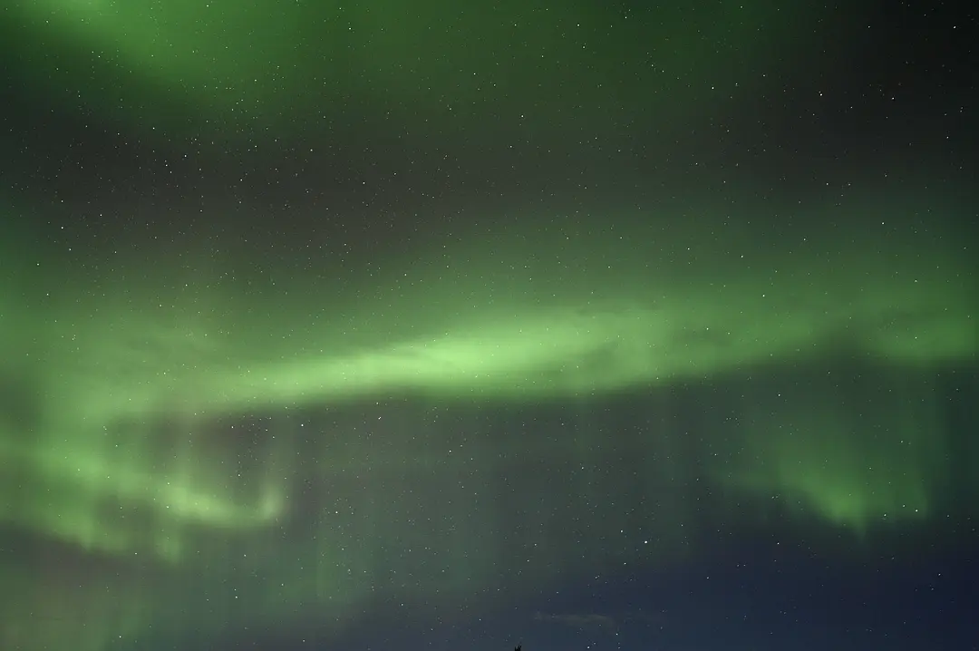 kp = 4时的极光效果, 20秒快门，800ISO